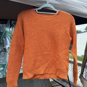 Aritzia Orange Crewneck Sweater